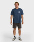 Billabong Men's Portal Premium Short Sleeve T-Shirt Dark Denim flat lay