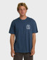 Billabong Men's Portal Premium Short Sleeve T-Shirt Dark Denim detail