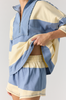 FP Movement Women's Retro Rugby Set Blue Ash Pina Colada zoom