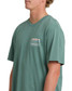Billabong Men's Runner Premium Short Sleeve T-Shirt Sea Green back view
