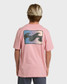 The Billabong Men's Crayon Wave Premium Short Sleeve T-Shirt in Vintage Pink