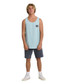 The Billabong Men's Crayon Wave Tank Top in Dusty Blue