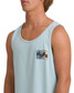 The Billabong Men's Crayon Wave Tank Top in Dusty Blue