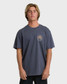 The Billabong Men's Rockies Adiv Premium Short Sleeve T-Shirt in Graystone