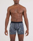 SAXX Men's Smooth Flex Boxer Briefs Smoke Camo Deep Navy side view
