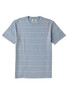 The Vissla Men's Trim Lines Short Sleeve Tee in Faded Denim