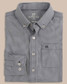 Southern Tide Boys' Intercoastal Mini Gingham Button Down Shirt in True Navy back view
