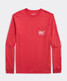 Vineyard Vines Men's Kissed Whale Long Sleeve Pocket Tee front view