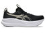 The Asics Men's Gel-Nimbus 28 Running Shoes in Black and Feather Grey