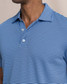 The Southern Tide Men's Coastal Breeze Oceanfront Stripe Pique Polo in Ocean Channel