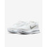The Nike Men's Pegasus Premium Road Running Shoes in White and Metallic Silver