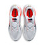 The Nike Men's Vomero 18 Road Running Shoes in White and Bright Crimson