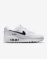 Nike Women's Air Max 90 Shoes White and Black angle view