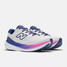 The New Balance Women's 1080v15 Running Shoes in Sea Salt and Blue Oyster