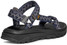 The Teva Men's Hurricane XLT3 Sandals in Criss Cross Navy/Grey