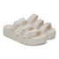 The Birkenstock Women's Florida Flex Platform Eva Sandals in Eggshell White