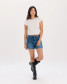 The Daze Denim Women's Valley Girl Shorts in Manhattan