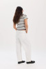 Daze Denim Women's Villa Pants Lamb White fit view