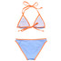 Snapper Rock Girls' Sea Sorbet Triangle Bikini in Blue back view