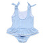 Snapper Rock Girls' Seaside Gingham One-Piece Swimsuit front view