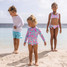 Snapper Rock Girls' Tropical Glow Surf Suit front view