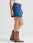 Wrangler Women's Western Mini Skirt back view