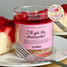 Candier The Golden Girls Cheesecake Candle detail shot