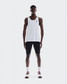 The On Running Men's Performance Tank in White and Silver