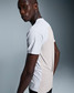 The On Running Men's Performance Tee in White and Silver
