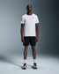 The On Running Men's Performance Tee in White and Silver