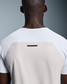 The On Running Men's Performance Tee in White and Silver