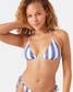 Roxy Women's Stipe Reversible Tiki Triangle Bikini Top