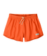 Patagonia Women's Home Waters 3 Inch Volley Shorts Coral Orange flat lay