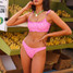 Kulani Kinis Women's Gelato Bloom Shirred Full Bikini Bottom fit view