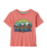 The Patagonia Baby Fitz Roy Flurries Tee in Pickled Pink
