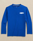Southern Tide Boys' Shark Bite Surfboards Long Sleeve Performance Tee front view