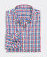 Vineyard Vines Men's Performance Higgs Beach Plaid Sundown Shirt Mariner detail view
