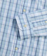 Vineyard Vines Men's Performance Higgs Beach Plaid Sundown Shirt Del Mar Blue close-up