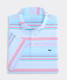Vineyard Vines Performance Conch Stripe Sankaty Polo Toucan, Mint, Lilac detail view