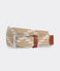 Vineyard Vines Men's Patterned Heritage Bungee Belt in Khaki side view