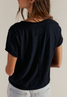 Free People Women's We The Free Take 2 Tee Black side