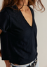 Free People Women's We The Free Take 2 Tee in Black
