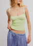Free People Women's Spring Fever Cami in Lime Kiwi