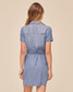 Bella Dahl Women's Seamed Shirt Dress side view