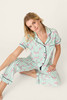 PJ Salvage Women's Whimsy Set Mint Cheetah detail