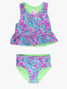 Ruffle Butts Girls' Paisley Tankini sizing detail