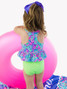 Ruffle Butts Girls' Paisley Tankini