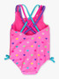 Ruffle Butts Girls' Colorful Heart One-Piece Swimsuit back view
