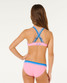 Rip Curl Girls' Surf Revival Bikini Bright Pink flat lay