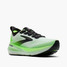 The Brooks Men's Glycerin 23 Running Shoes in White and Green Gecko